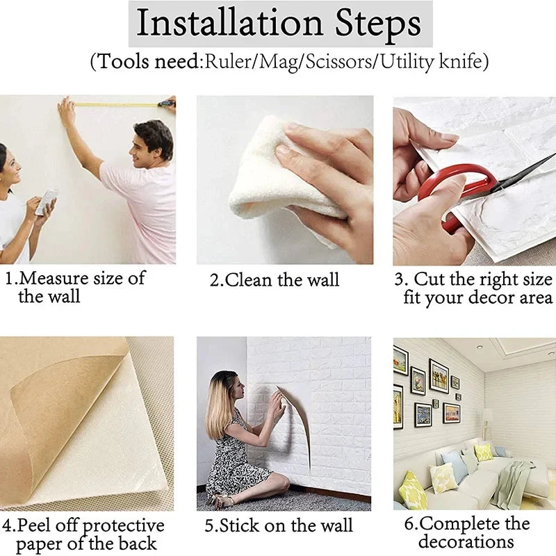 Continuous Brick Wall Sticker