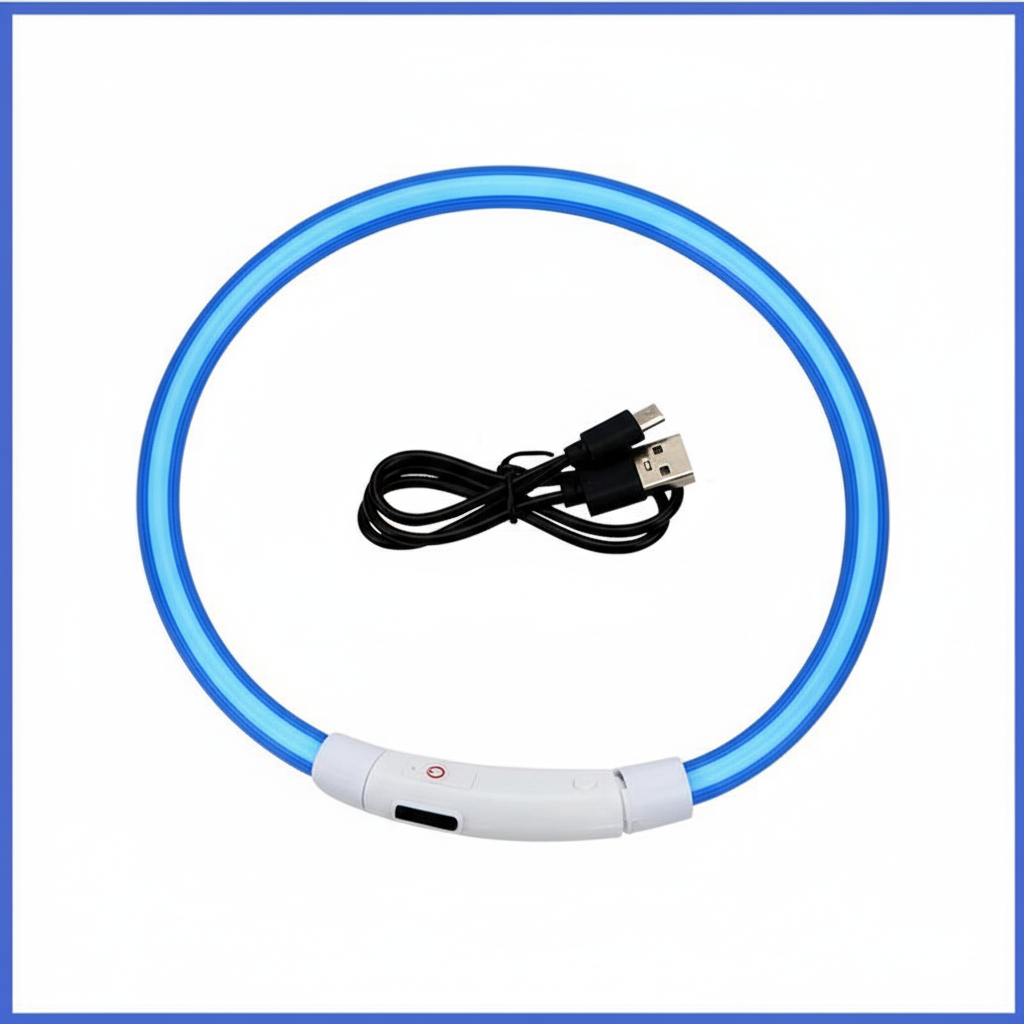 USB Rechargeable Led Glowing Collar for Pets