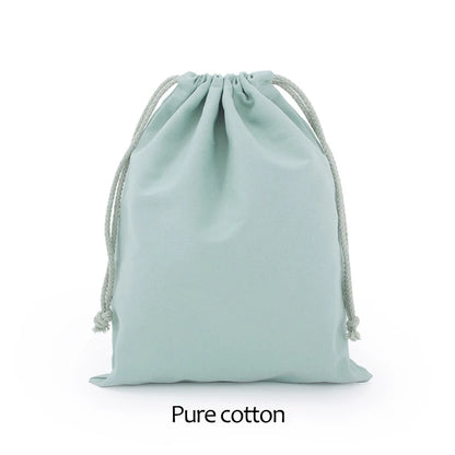 Cotton Drawstring Storage White Canvas Bags
