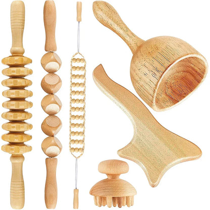 Wooden Lymphatic Drainage and Body Sculpting Tools