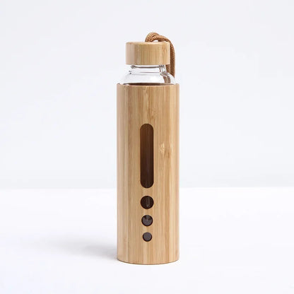 550ml Borosilicate Glass Travel Cup with Bamboo Sleeve