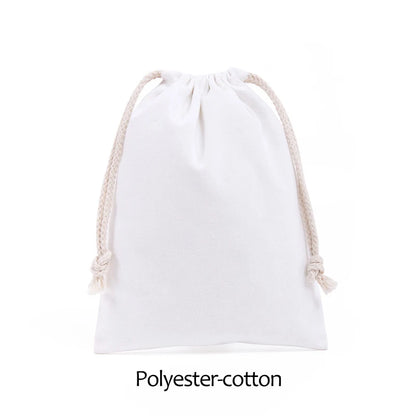Cotton Drawstring Storage White Canvas Bags