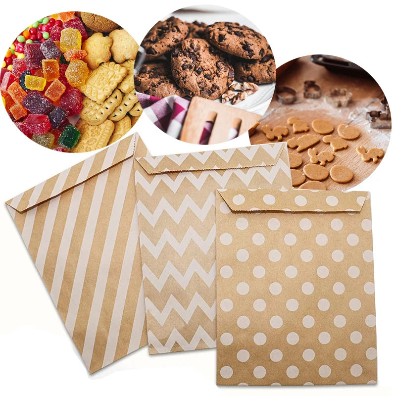 Thank You Kraft Paper Gift Treat Bags