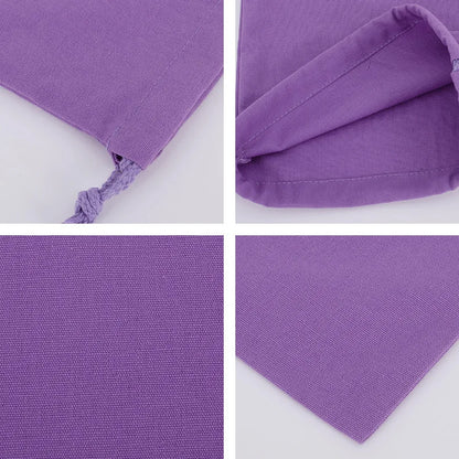 Cotton Drawstring Storage White Canvas Bags