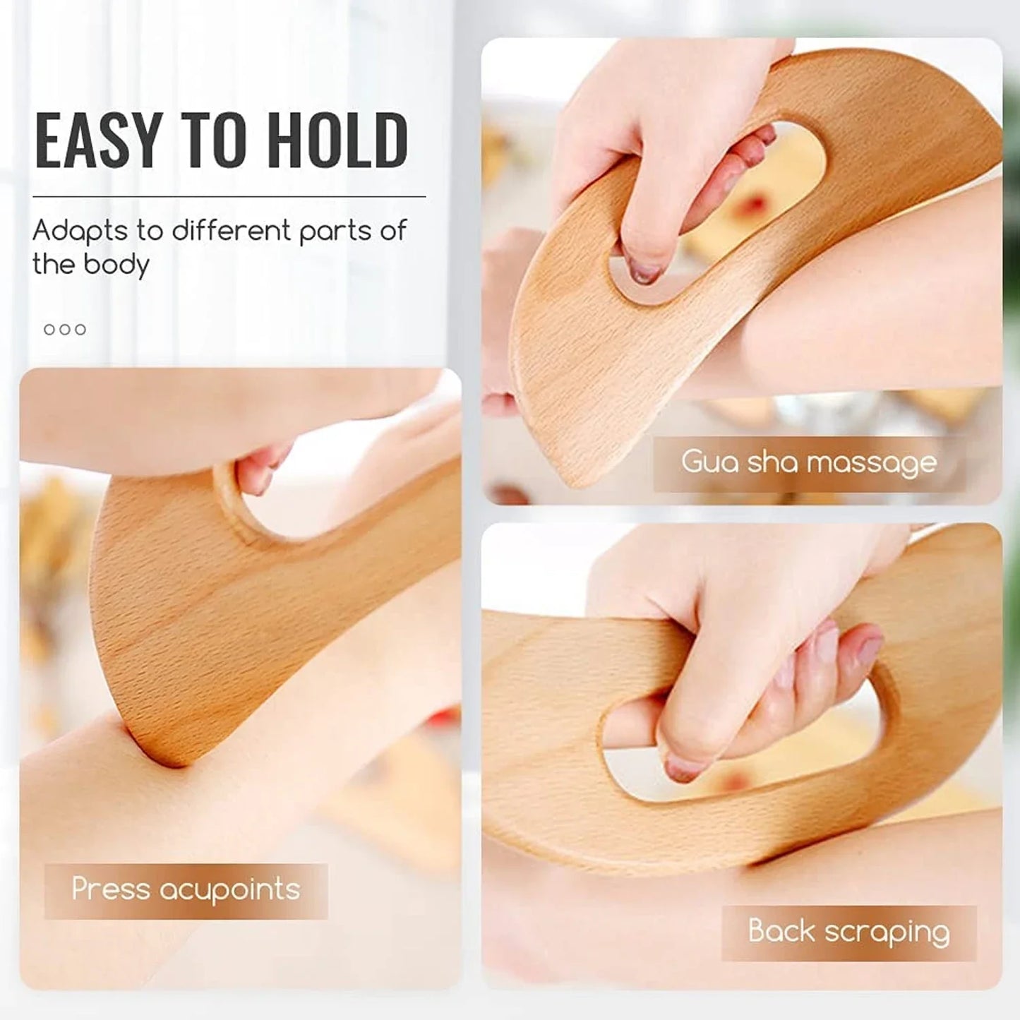 Wooden Body Gua Sha Massage Tool