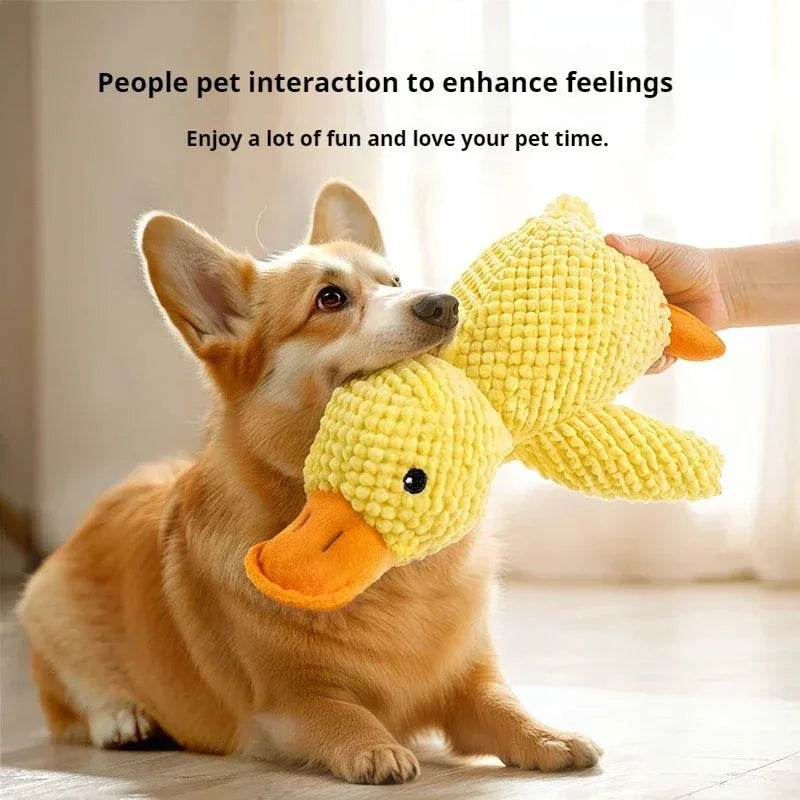 Calming Duck Plush Chew Toy for Dogs