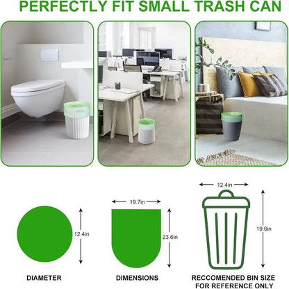 Biodegradable Small Trash Bags – 4-6 Gallon