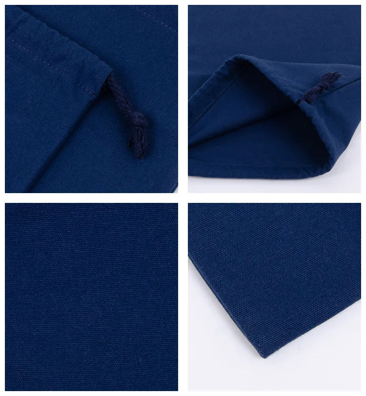 Cotton Drawstring Storage White Canvas Bags