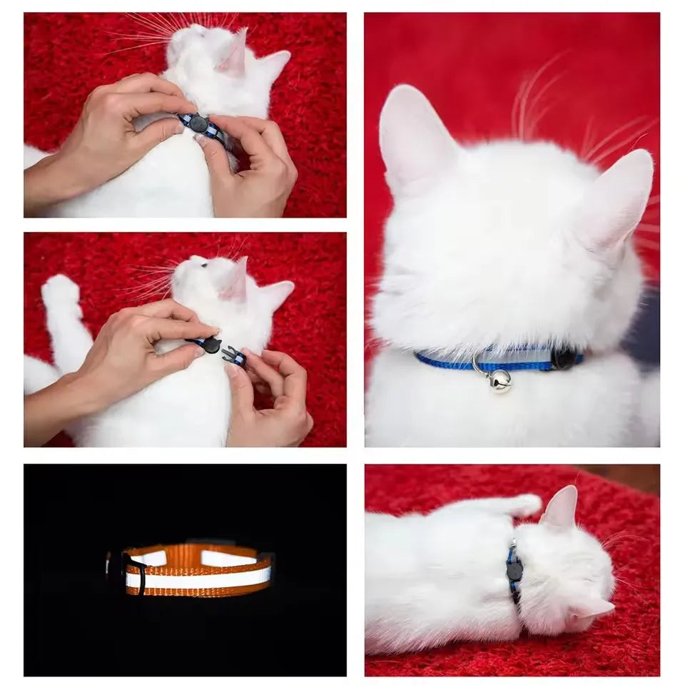Reflective Cat & Puppy Collar with Bell