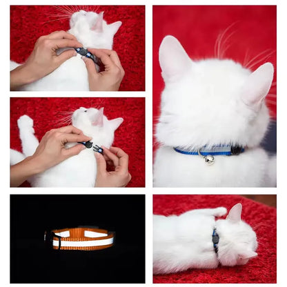 Reflective Cat & Puppy Collar with Bell