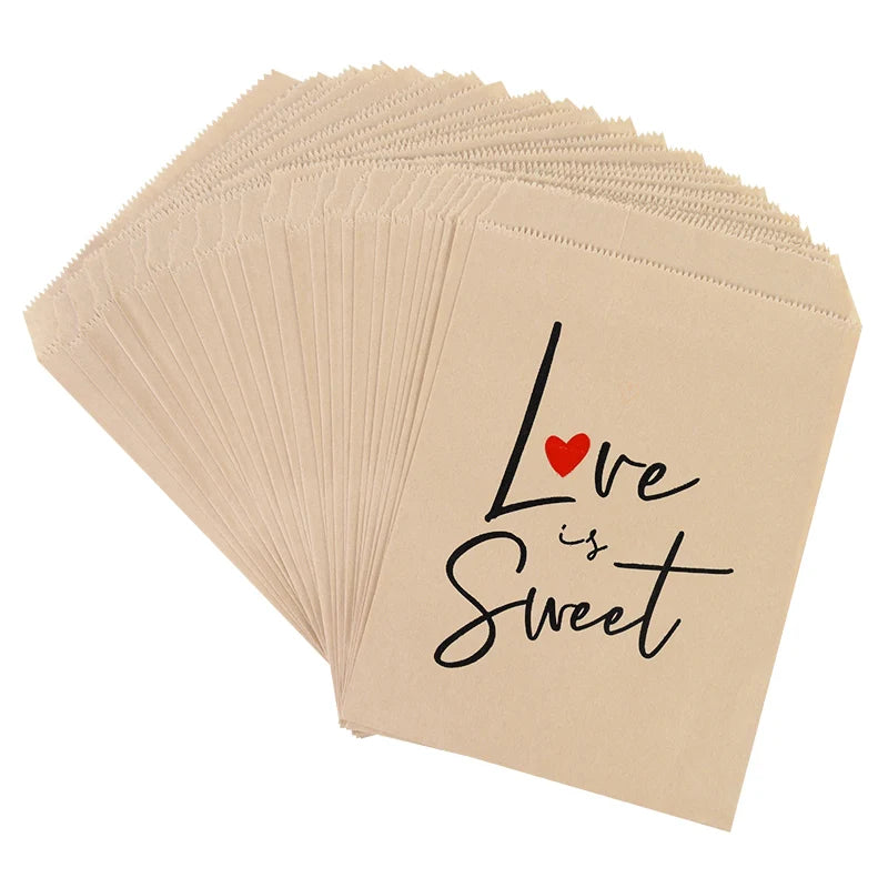 Thank You Kraft Paper Gift Treat Bags