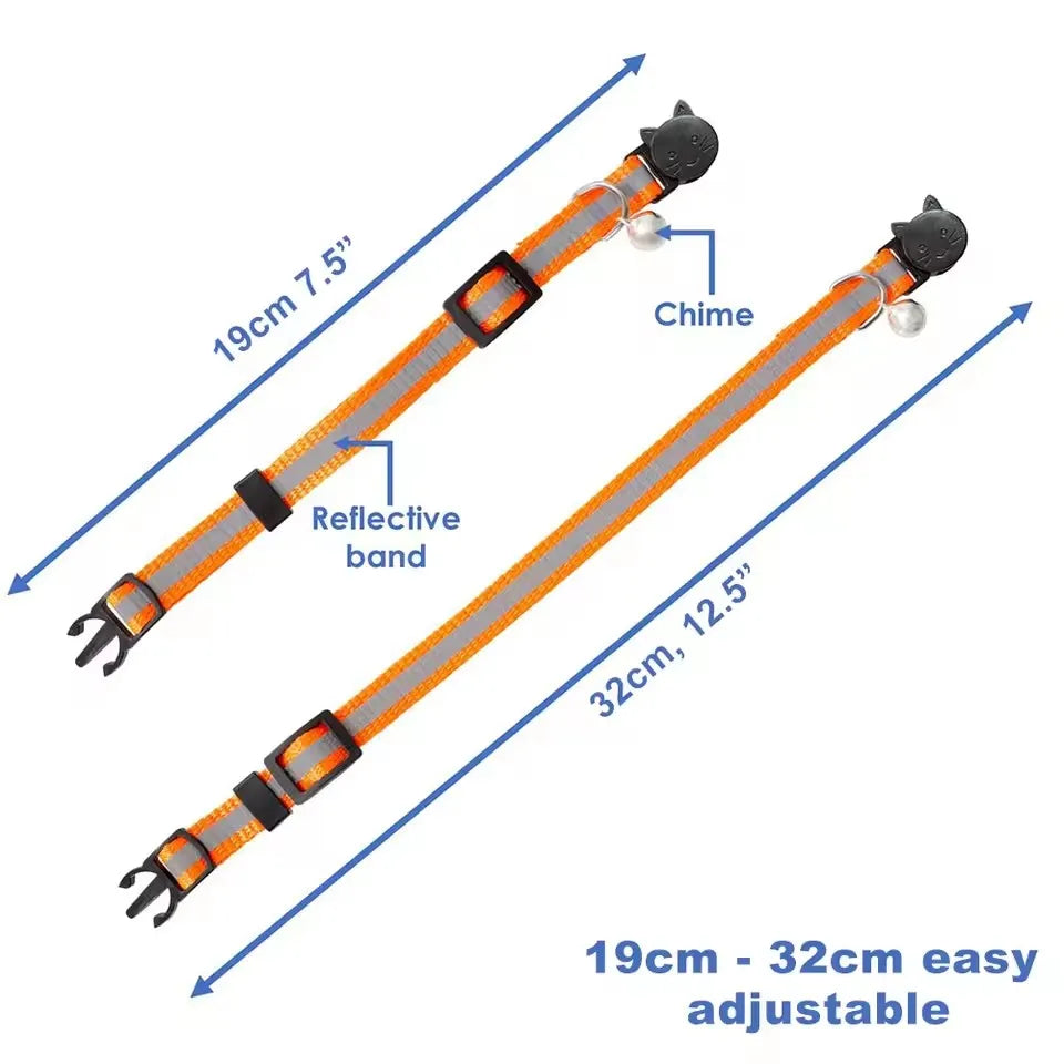 Reflective Cat & Puppy Collar with Bell