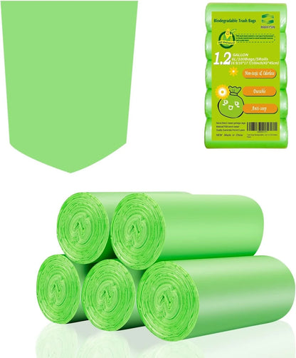 Biodegradable Small Trash Bags – 4-6 Gallon