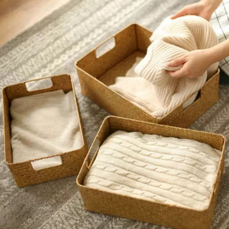 Natural Woven Seagrass Basket