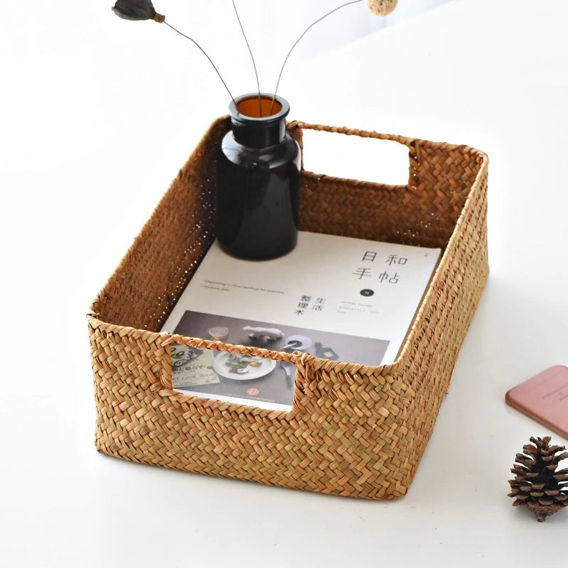 Natural Woven Seagrass Basket
