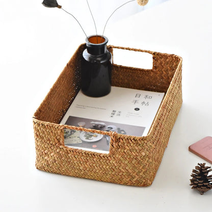 Natural Woven Seagrass Basket
