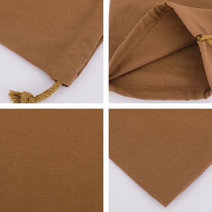 Cotton Drawstring Storage White Canvas Bags