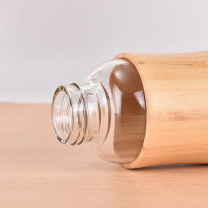 550ml Borosilicate Glass Travel Cup with Bamboo Sleeve