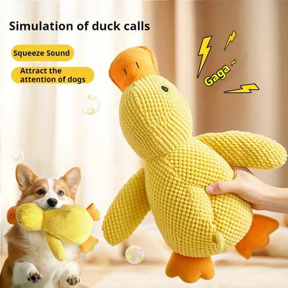 Calming Duck Plush Chew Toy for Dogs