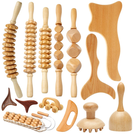 Wooden Lymphatic Drainage and Body Sculpting Tools