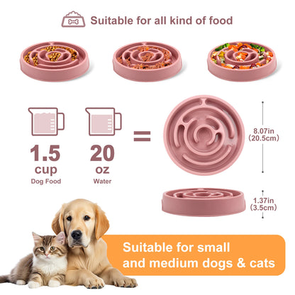 Non-Slip Anti-Gulping Pet Feeding Dish