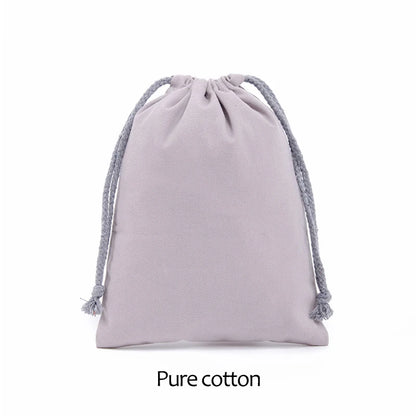 Cotton Drawstring Storage White Canvas Bags